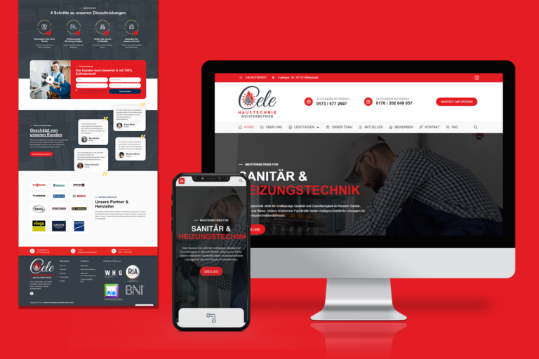 CELE-Haustechnik – Webdesign & SEO – Media WebConcept, Waldsee bei Speyer