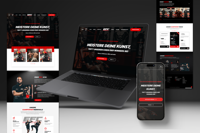 EFC-GYM – Webdesign & Branding – Media WebConcept, Waldsee bei Speyer