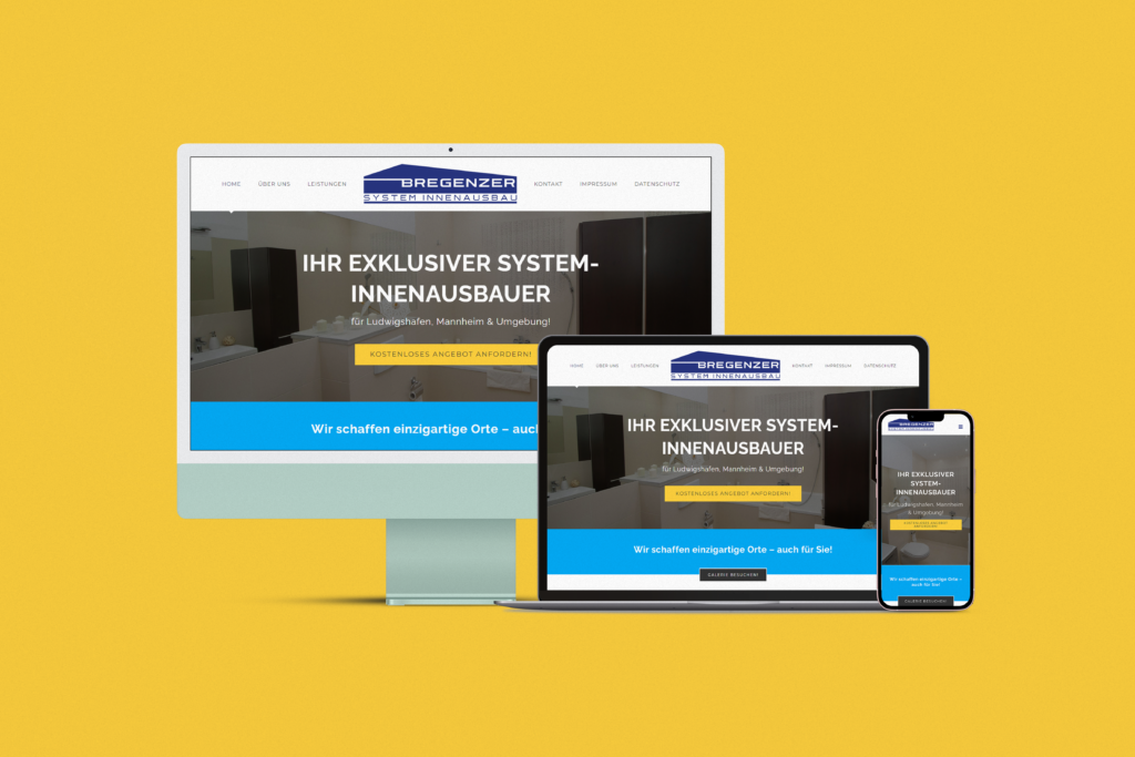 Bregenzer System-Innenausbau – Webdesign · Media WebConcept