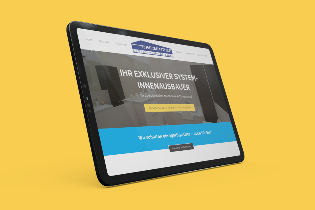 Bregenzer System-Innenausbau – Webdesign · Media WebConcept