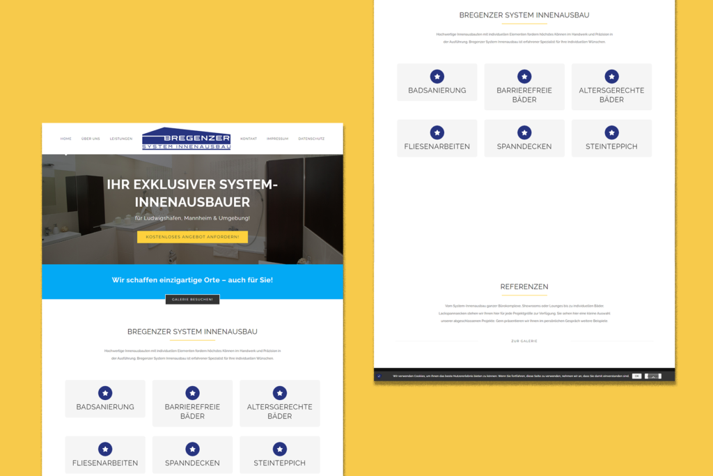 Bregenzer System-Innenausbau – Webdesign · Media WebConcept